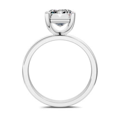 Nicole Classic Solitaire Engagement Ring – 2.5ct Emerald Cut Lab Grown Diamond