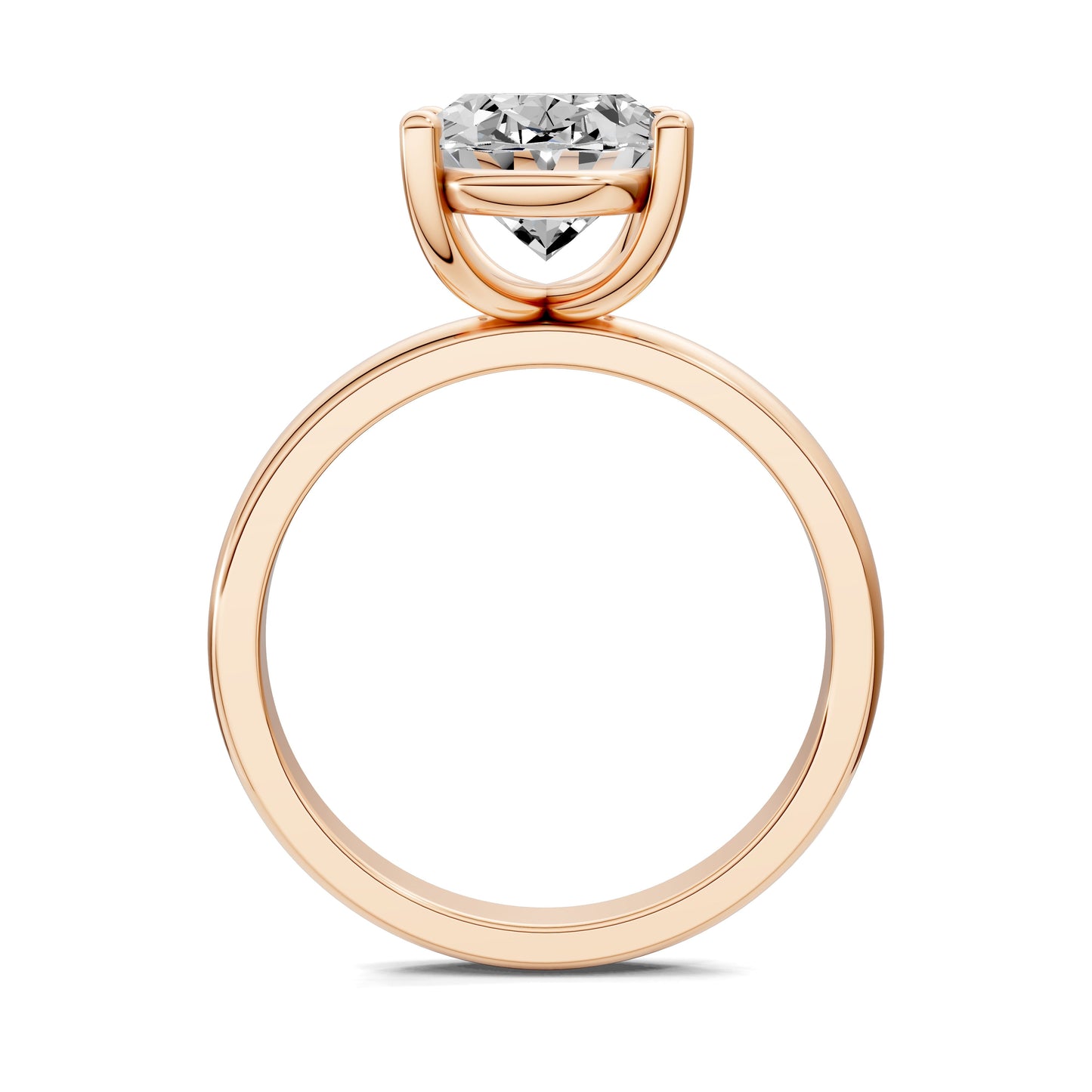 Nicole Classic Solitaire Engagement Ring – 2.5ct Oval Lab Grown Diamond
