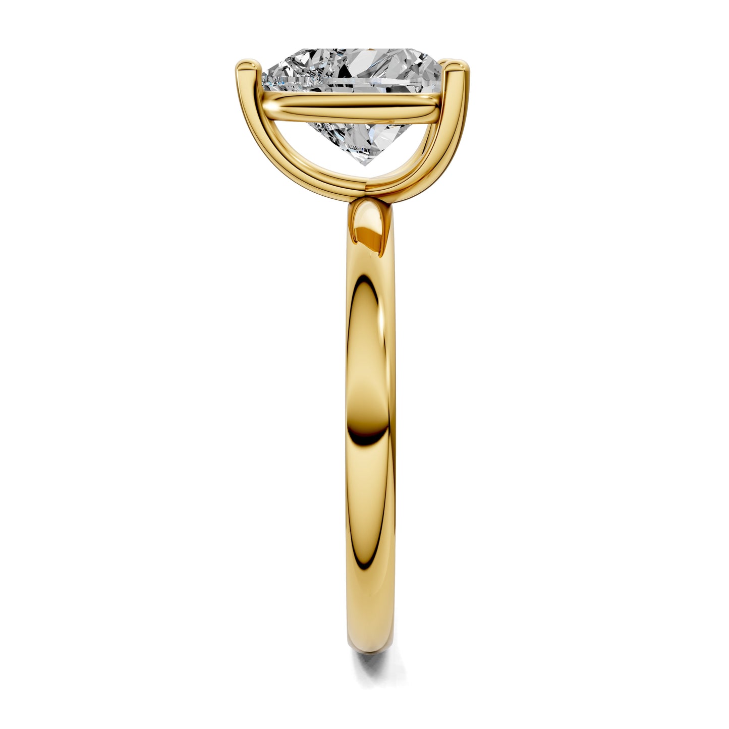Nicole Classic Solitaire Engagement Ring – 2.5ct Heart Lab Grown Diamond