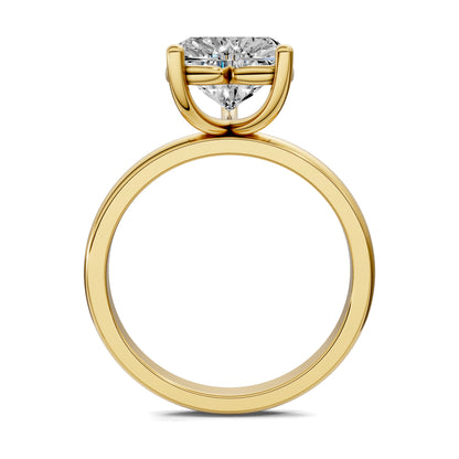 Nicole Classic Solitaire Engagement Ring – 2.5ct Heart Lab Grown Diamond