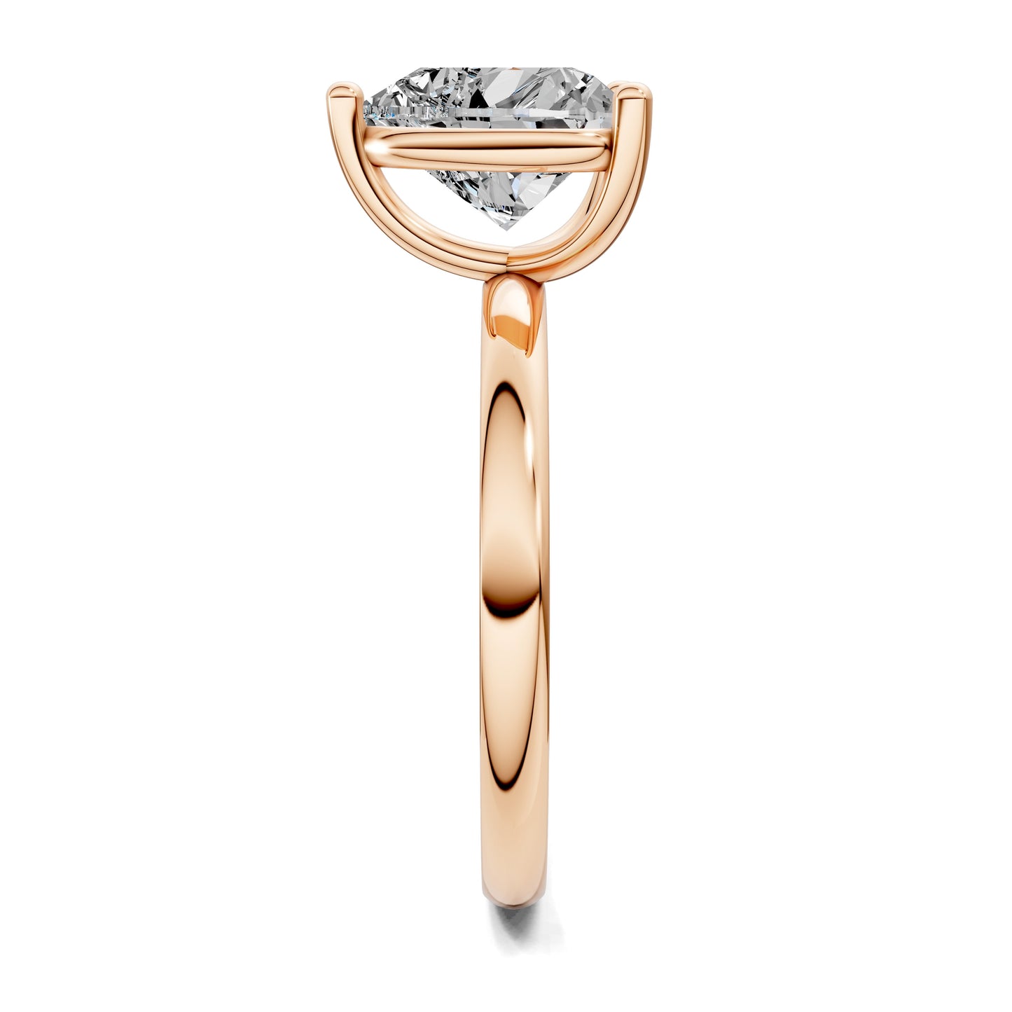 Nicole Classic Solitaire Engagement Ring – 2.5ct Heart Lab Grown Diamond