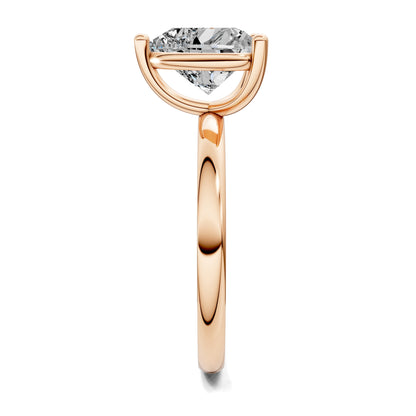 Nicole Classic Solitaire Engagement Ring – 2.5ct Heart Lab Grown Diamond