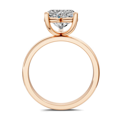 Nicole Classic Solitaire Engagement Ring – 2.5ct Heart Lab Grown Diamond