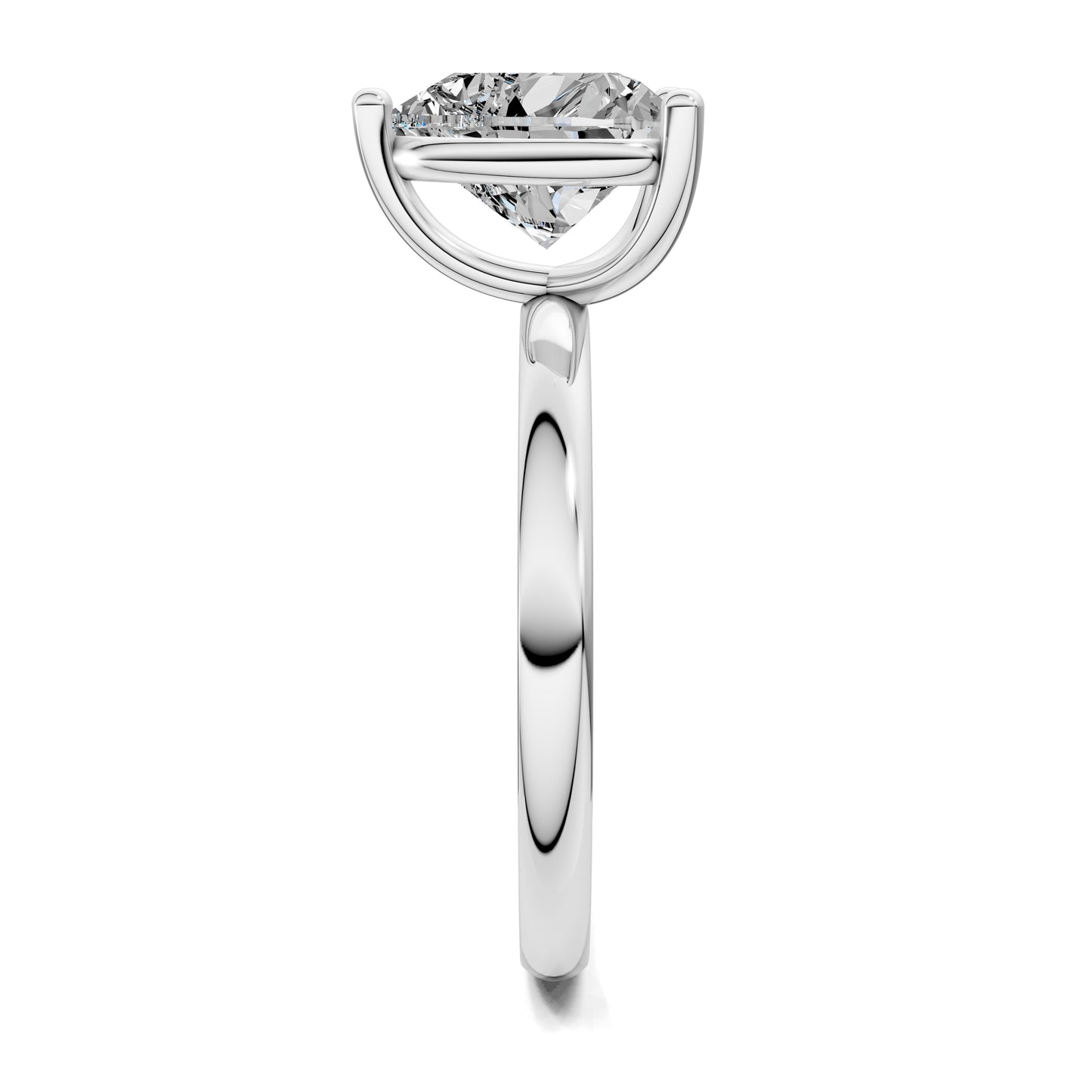 Nicole Classic Solitaire Engagement Ring – 2.5ct Heart Lab Grown Diamond