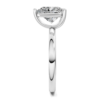 Nicole Classic Solitaire Engagement Ring – 2.5ct Heart Lab Grown Diamond