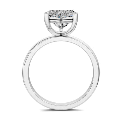 Nicole Classic Solitaire Engagement Ring – 2.5ct Heart Lab Grown Diamond