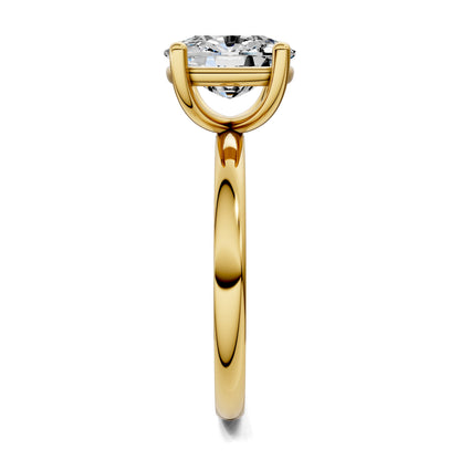 Nicole Classic Solitaire Engagement Ring – 2.5ct Cushion Lab Grown Diamond