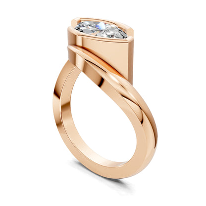 Brooke Bypass Ring – 2ct Marquise Lab Grown Diamond