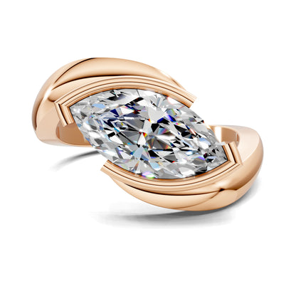 Brooke Bypass Ring – 2ct Marquise Lab Grown Diamond