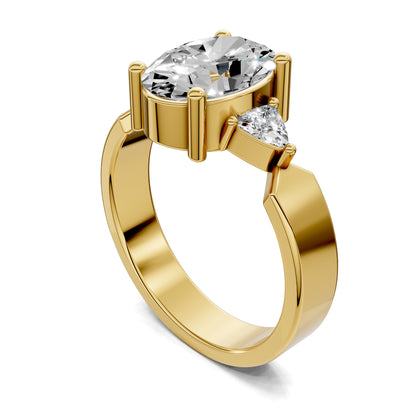Natalie Engagement Ring – 2ct Oval Lab Grown Diamond