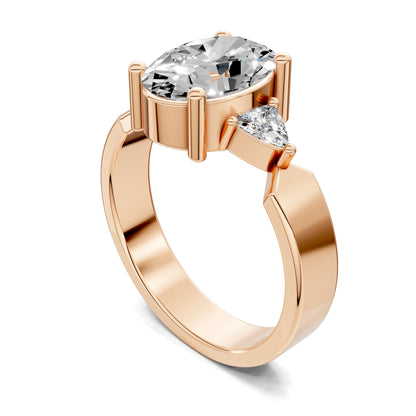 Natalie Engagement Ring – 2ct Oval Lab Grown Diamond