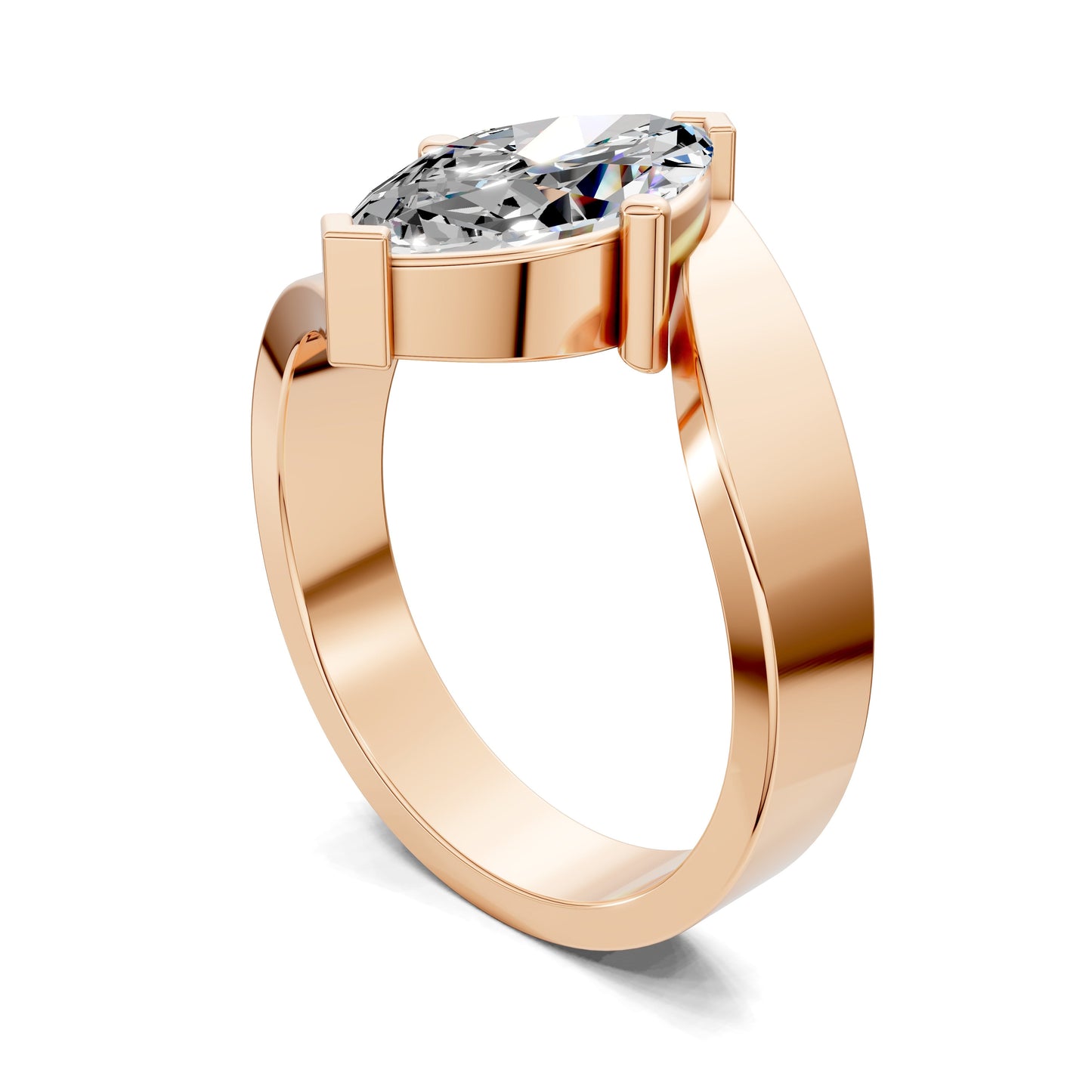 Jordan Marquise Engagement Ring - 2ct Lab Grown Diamond