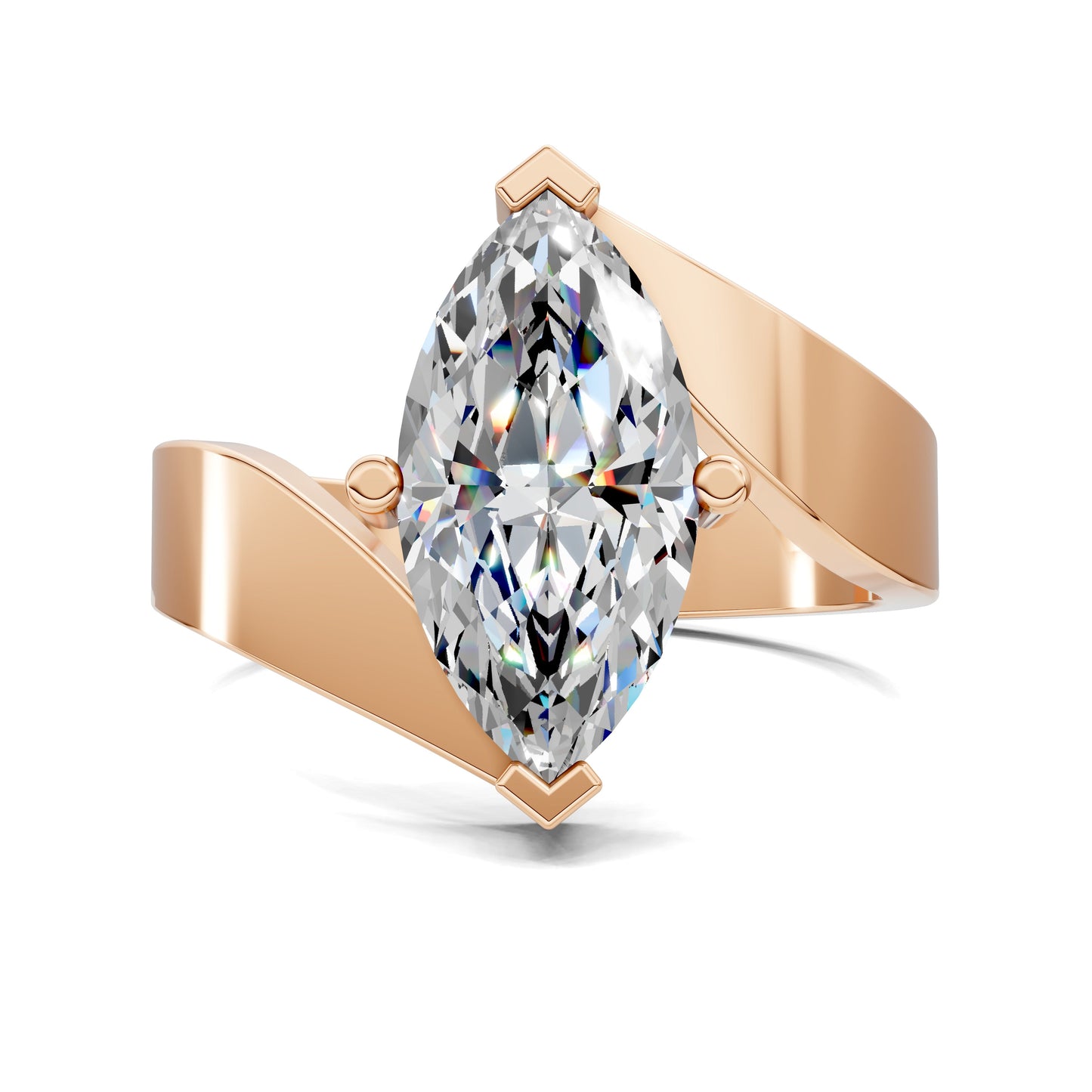 Jordan Marquise Engagement Ring - 2ct Lab Grown Diamond