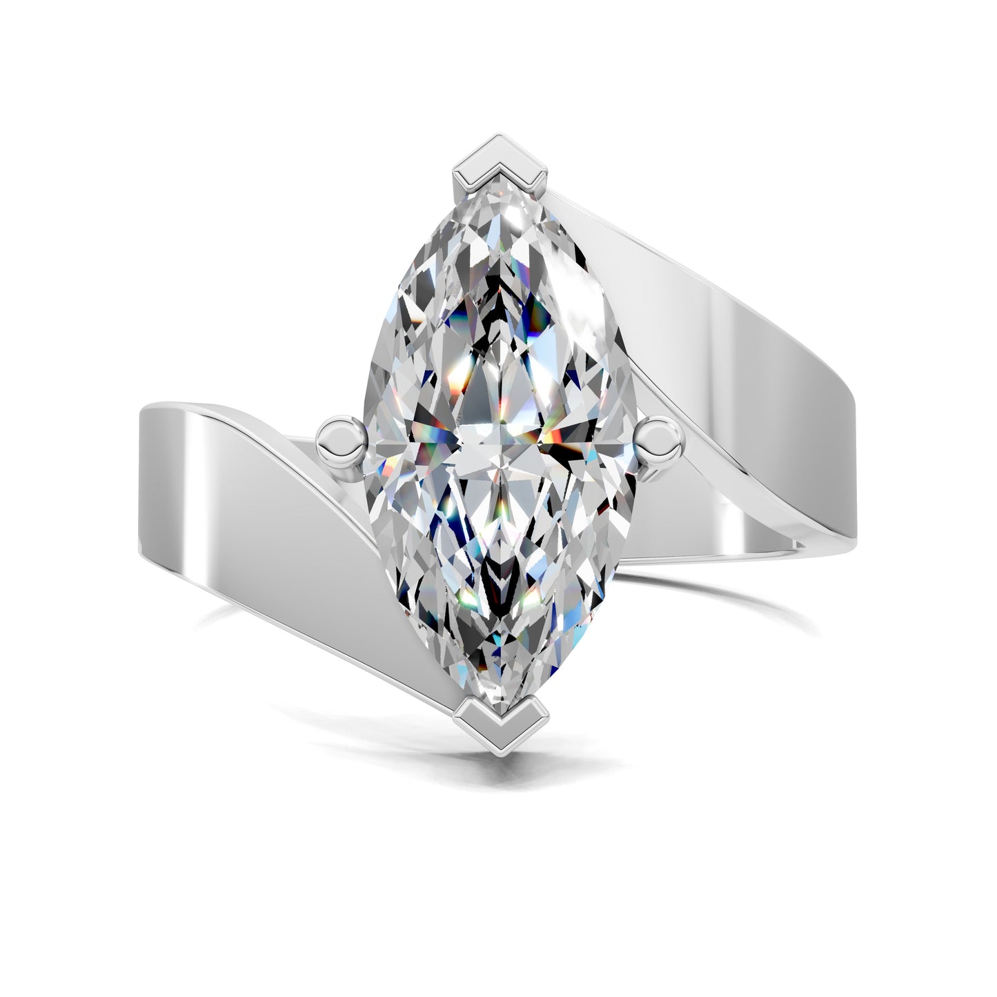 Jordan Marquise Engagement Ring - 2ct Lab Grown Diamond