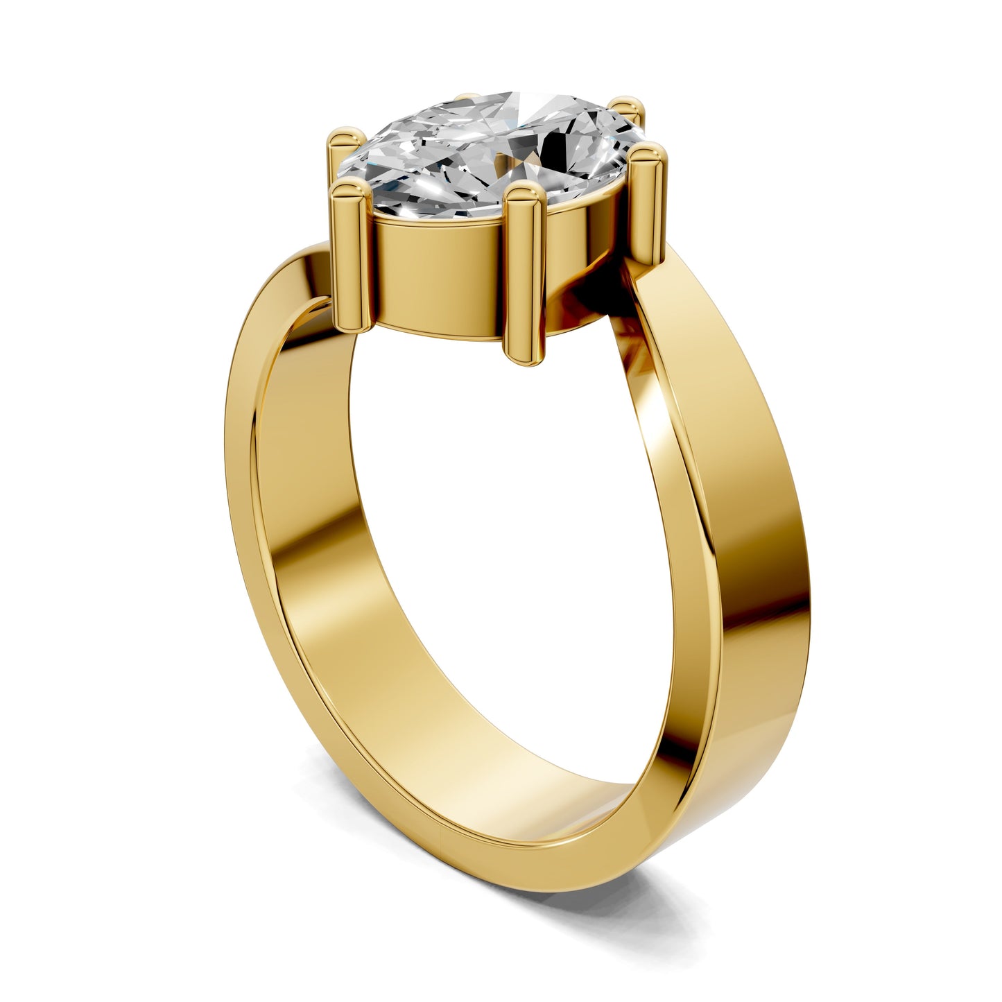 Jordan Engagement Ring – 2ct Oval Lab Grown Diamond