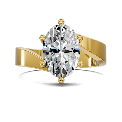 Jordan Engagement Ring – 2ct Oval Lab Grown Diamond