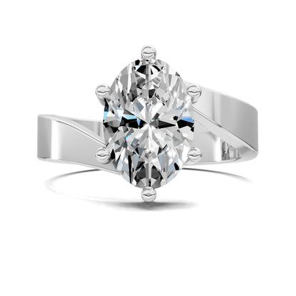 Jordan Engagement Ring – 2ct Oval Lab Grown Diamond