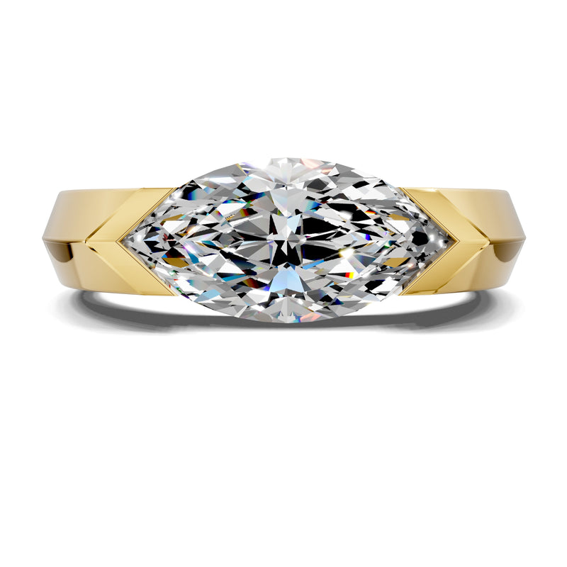 Opes East-West Marquise Statement Ring - 2ct Marquise Lab Grown Diamond