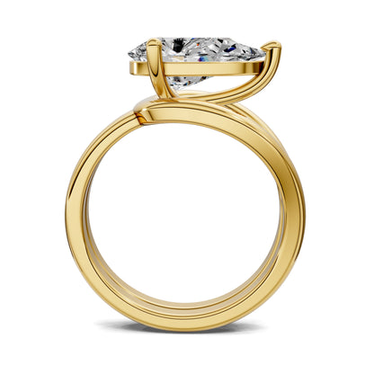 Chelsea Statement Engagement Ring – 2ct Pear Lab Grown Diamond