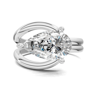 Chelsea Statement Engagement Ring – 2ct Pear Lab Grown Diamond