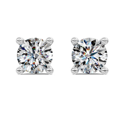 Round Cut Basket Studs 1.00CTW