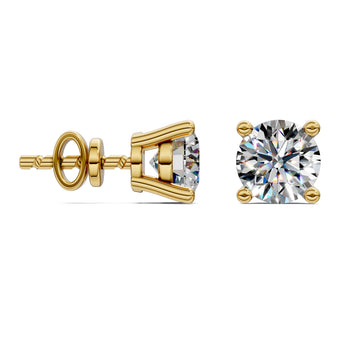 Round Cut Basket Studs 1.50CTW