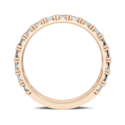 Tara Horizontal Emerald Diamond Band
