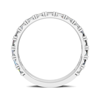 Tara Horizontal Emerald Diamond Band