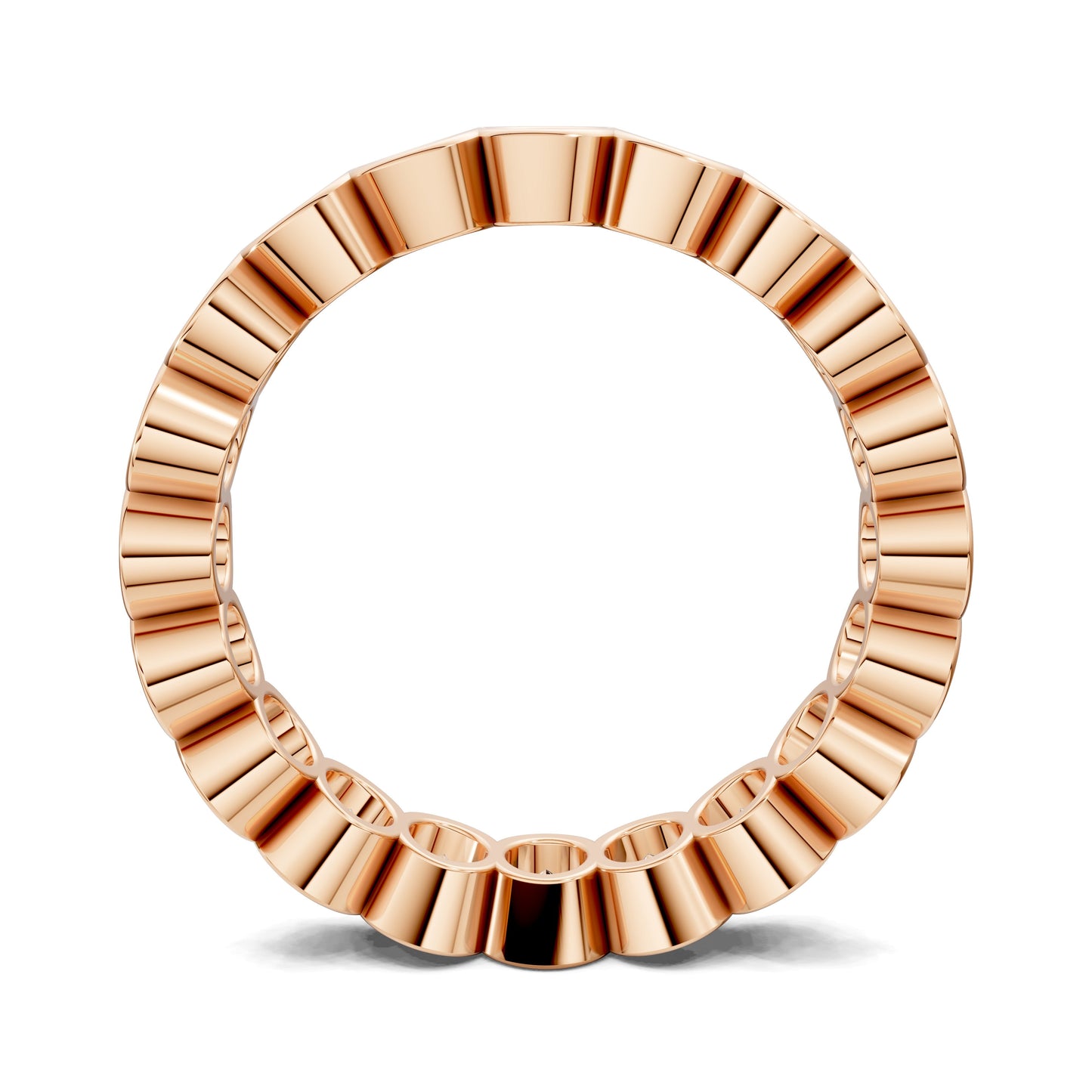 Holly Oval Semi-Bezel Eternity Band - Lab Grown Diamond (3.0ct)