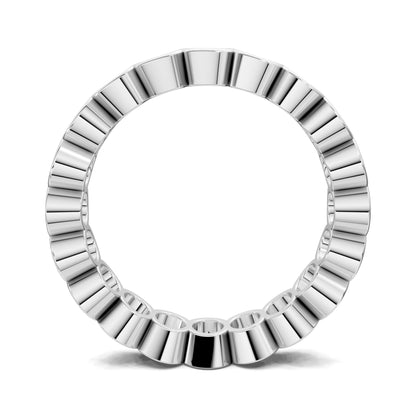 Holly Oval Semi-Bezel Eternity Band - Lab Grown Diamond (3.0ct)