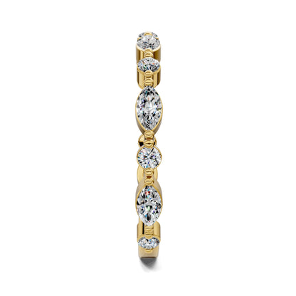 Meghan Round and Marquise Diamond Band
