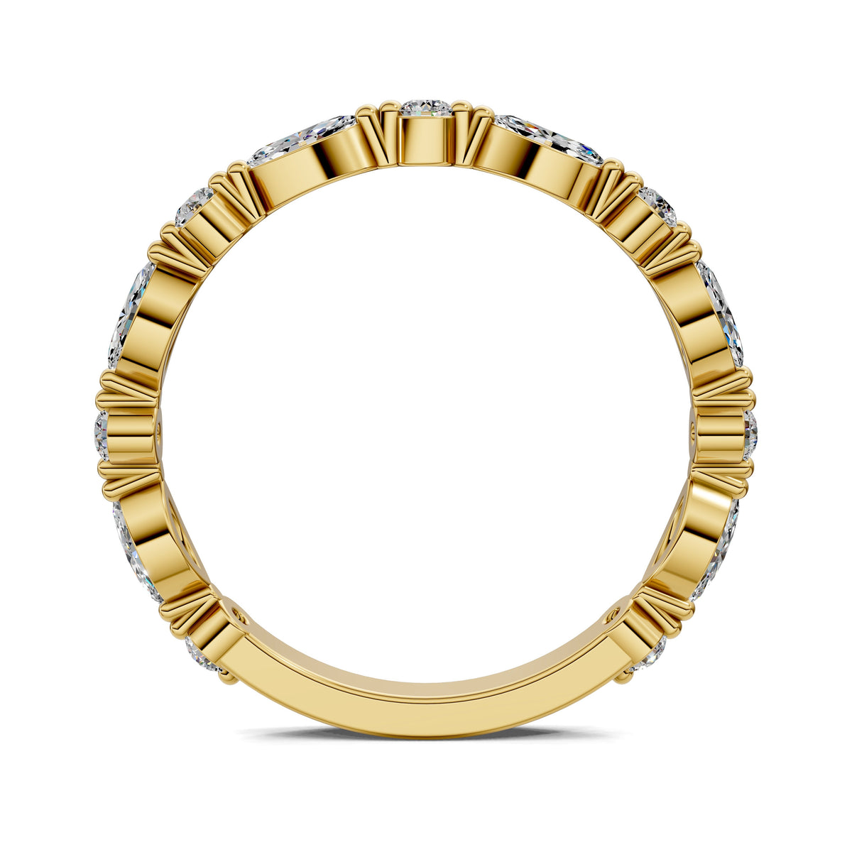 Meghan Round and Marquise Diamond Band