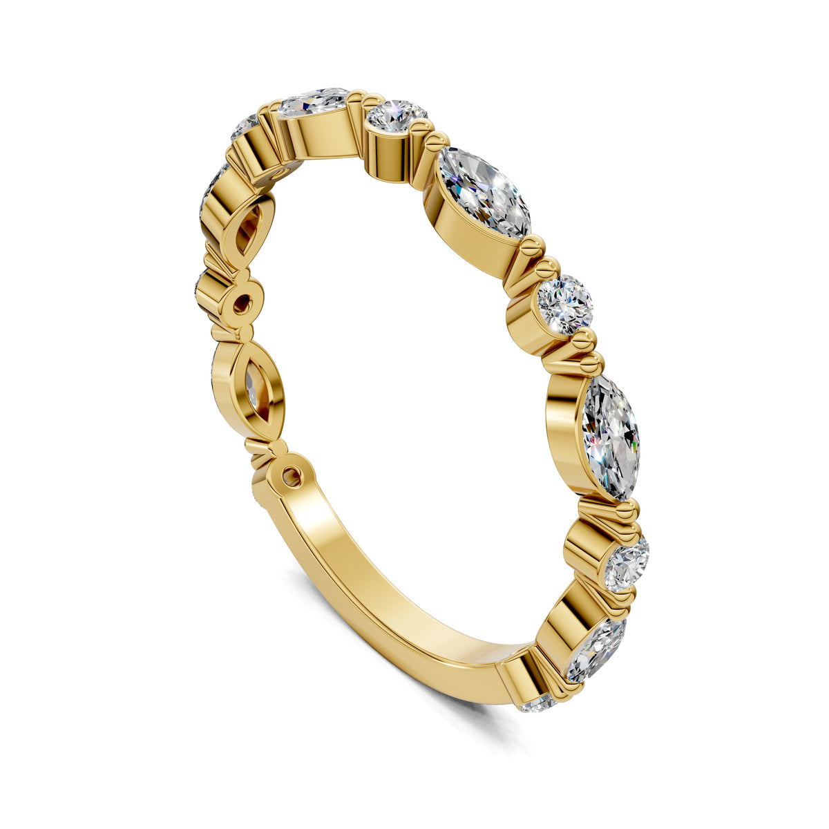 Meghan Round and Marquise Diamond Band