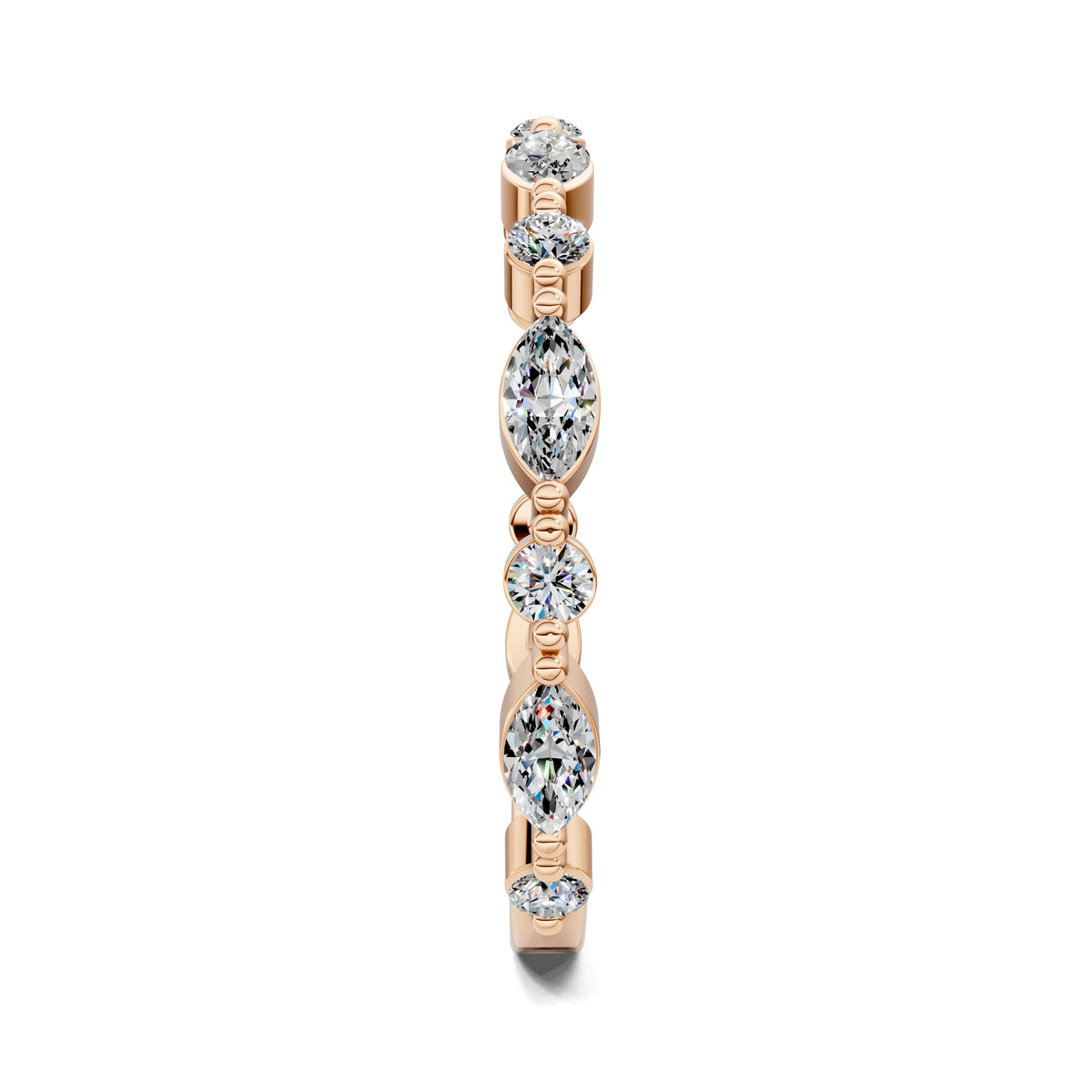 Meghan Round and Marquise Diamond Band
