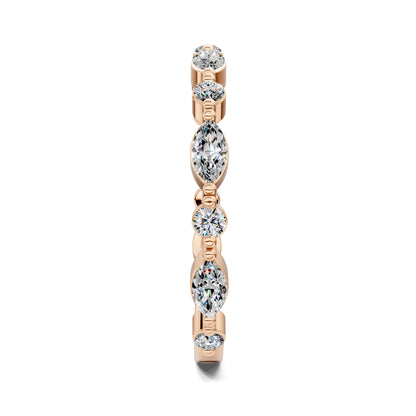 Meghan Round and Marquise Diamond Band