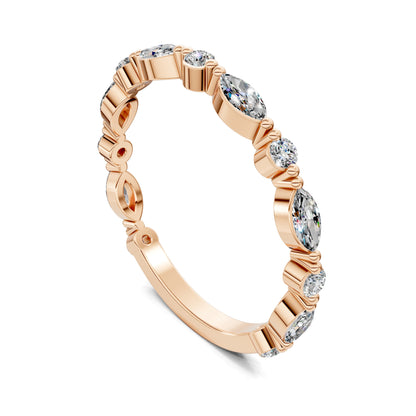 Meghan Round and Marquise Diamond Band