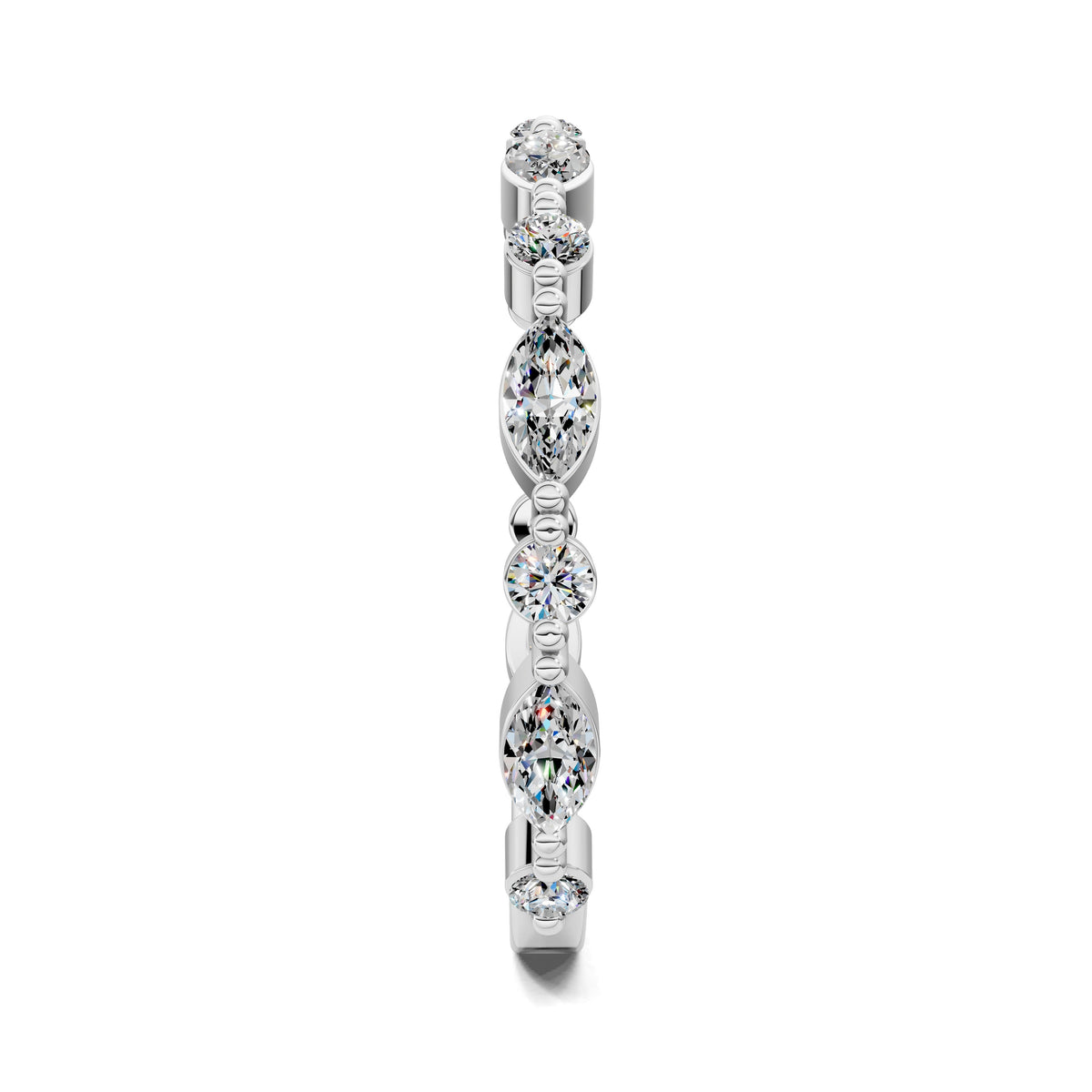 Meghan Round and Marquise Diamond Band