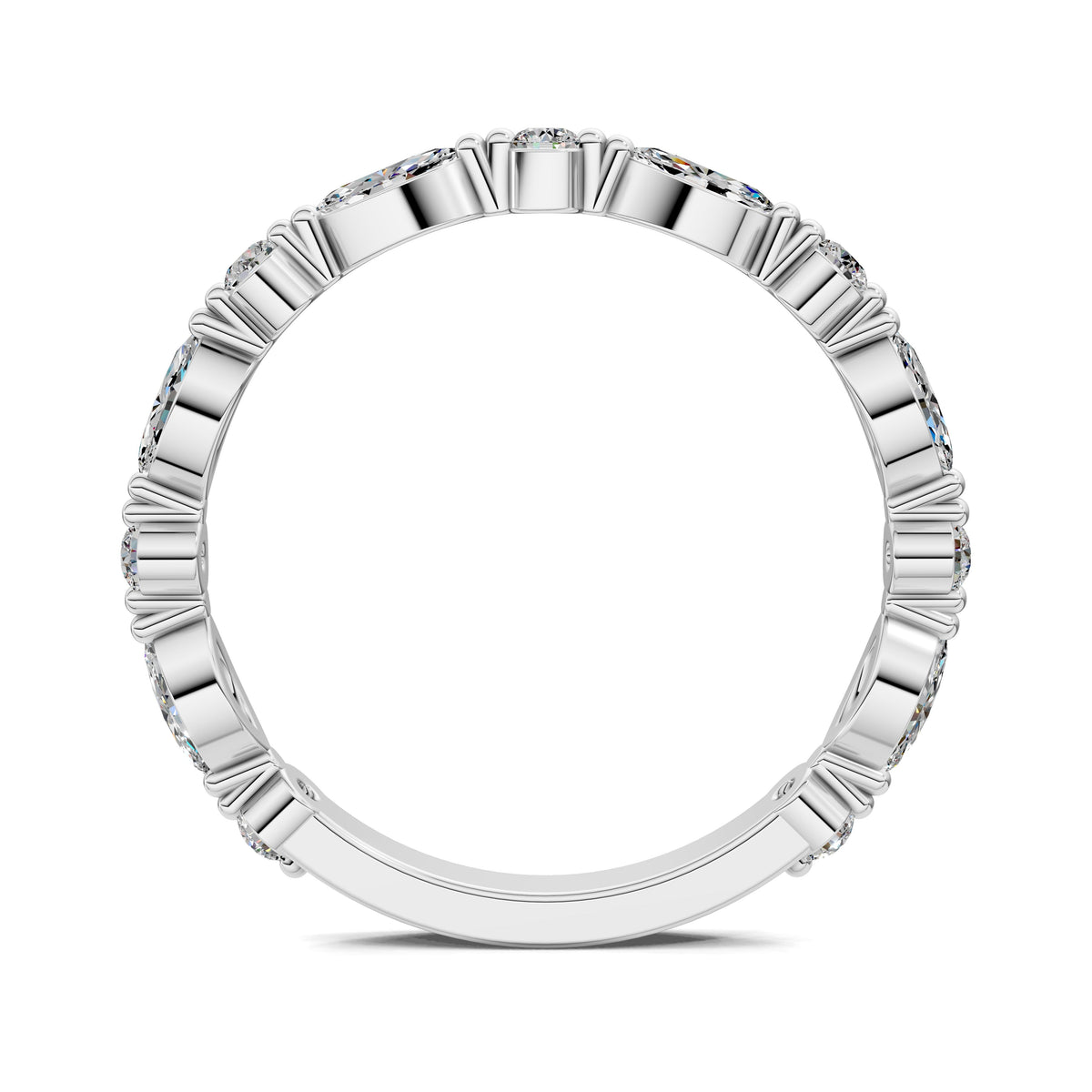 Meghan Round and Marquise Diamond Band