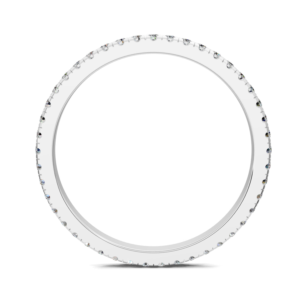 Kathleen Petite Scalloped Pavé Eternity Band