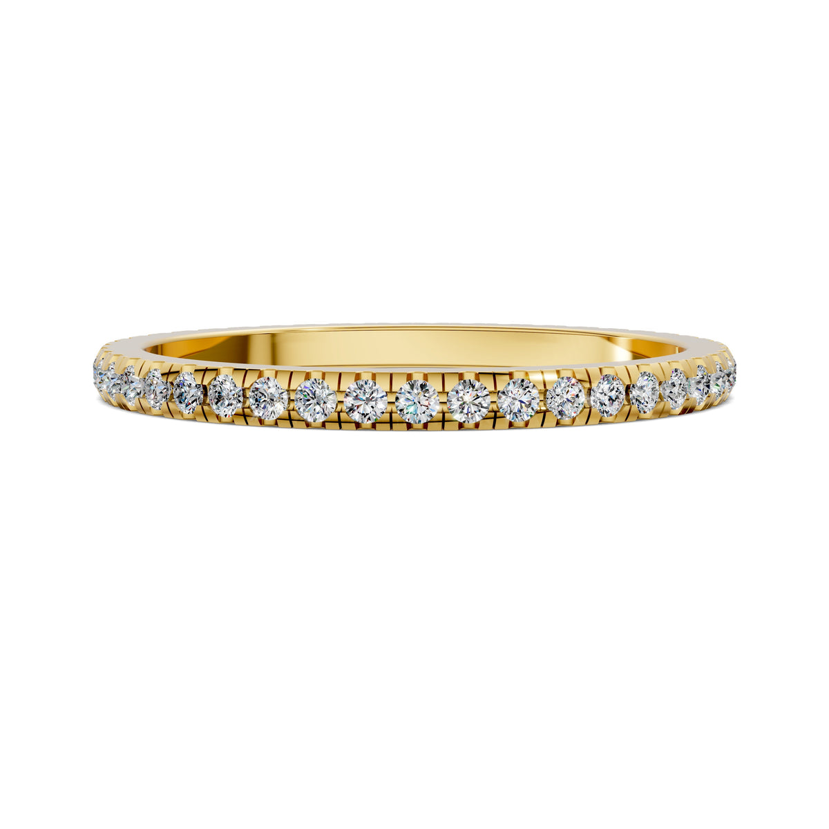 Kathleen Petite Scalloped Pavé Eternity Band