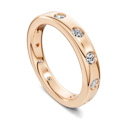 Julie Flush-Set Diamond Eternity Band