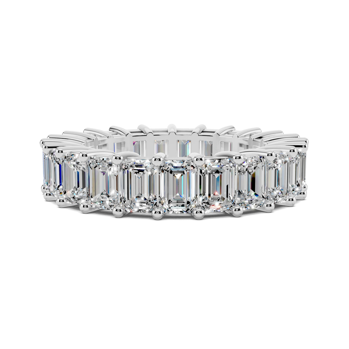 Melissa Emerald Eternity Band