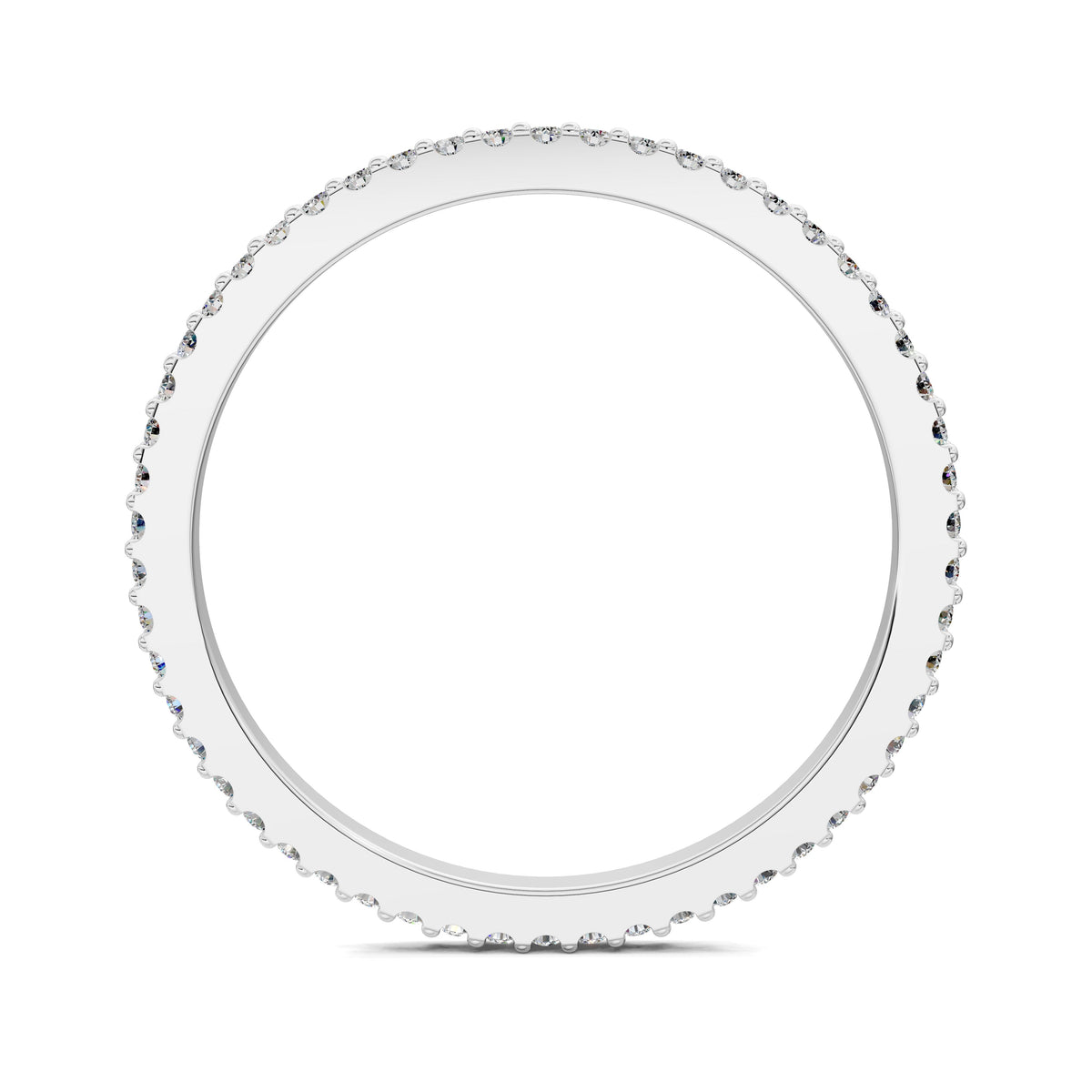 Leah Slim Pavé Diamond Band