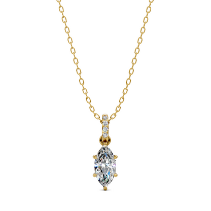 Pave Bail Marquise Pendant