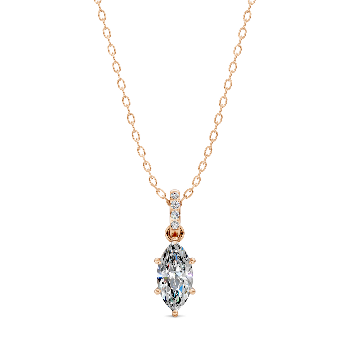 Pave Bail Marquise Pendant