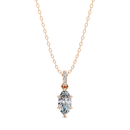 Pave Bail Marquise Pendant