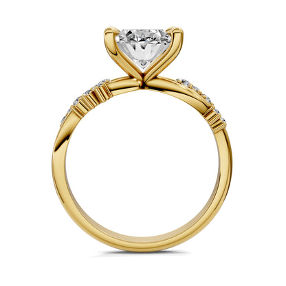 Jacqueline Floral Engagement Ring