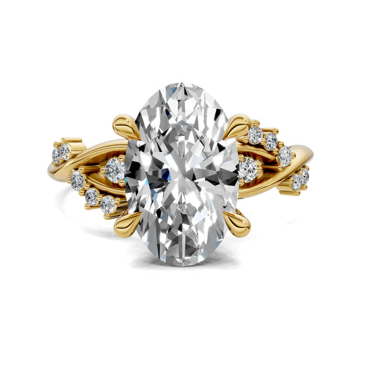 Jacqueline Floral Engagement Ring