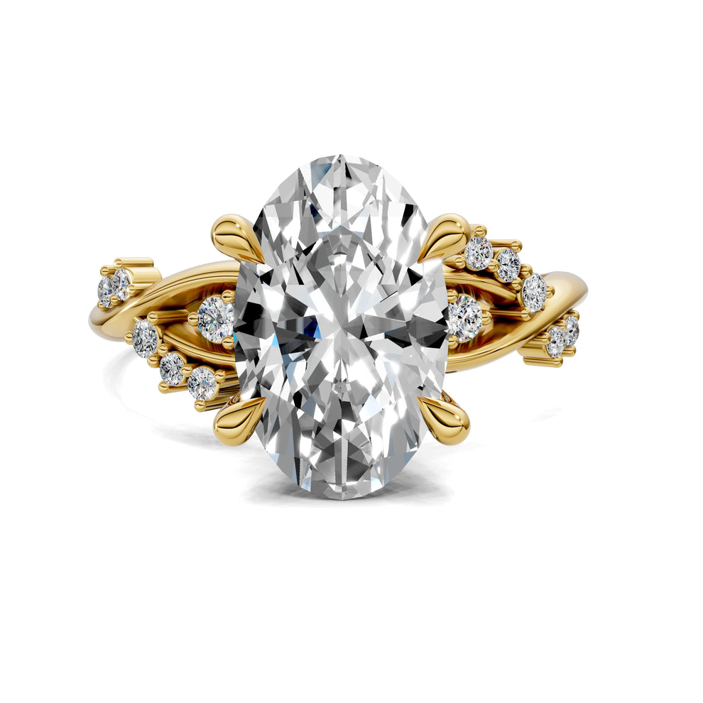 Jacqueline Floral Engagement Ring