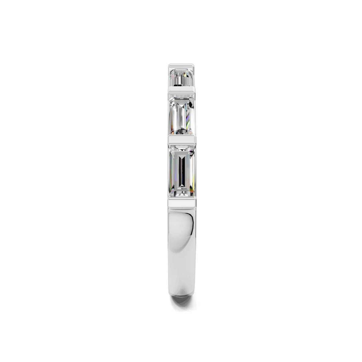 Kelsey Baguette Wedding Band